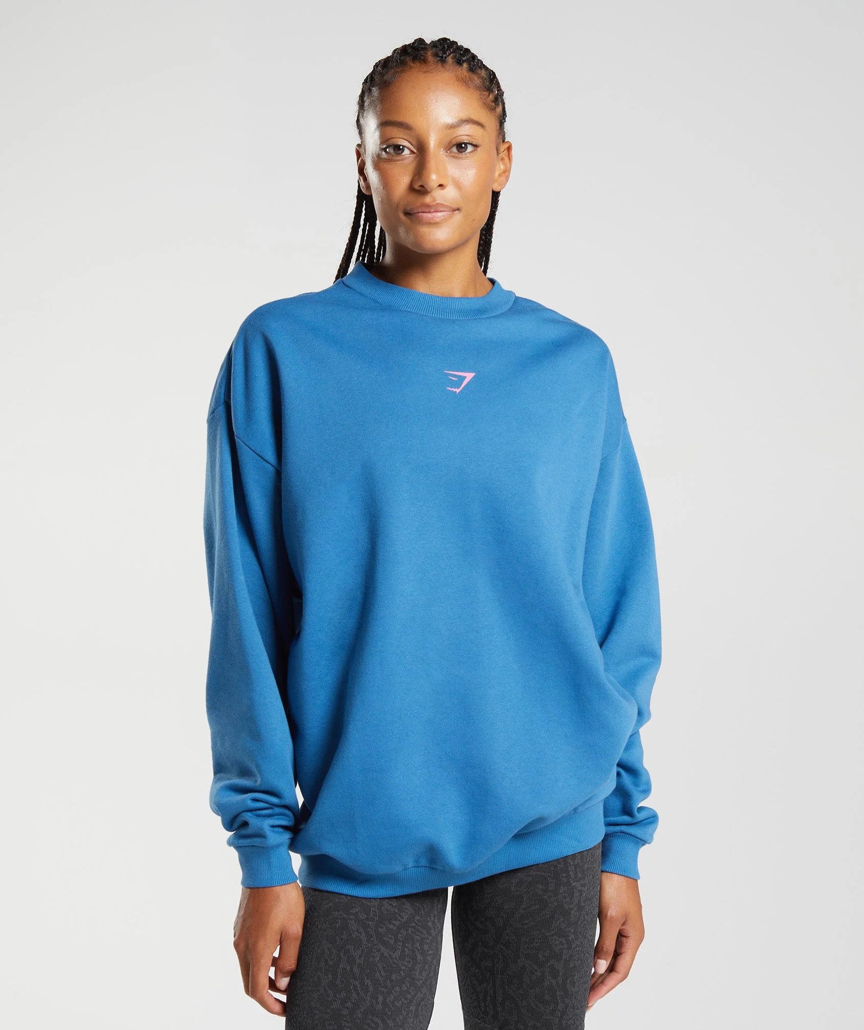 Gymshark Prepare For Tomorrow Oversized Sweatshirt - Lakeside Blue | Gymshark (Global)