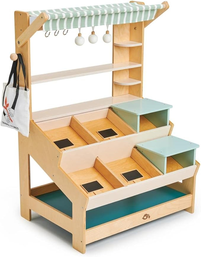 Tender Leaf Toys - General Stores - Toy Set for Kids - Beautiful Market Stall with Shelves Preten... | Amazon (US)