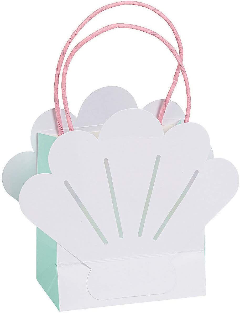 Mermaid Shell Gift Bags - Under the Sea, Ocean and themed party supplies - 12 Pieces | Amazon (US)