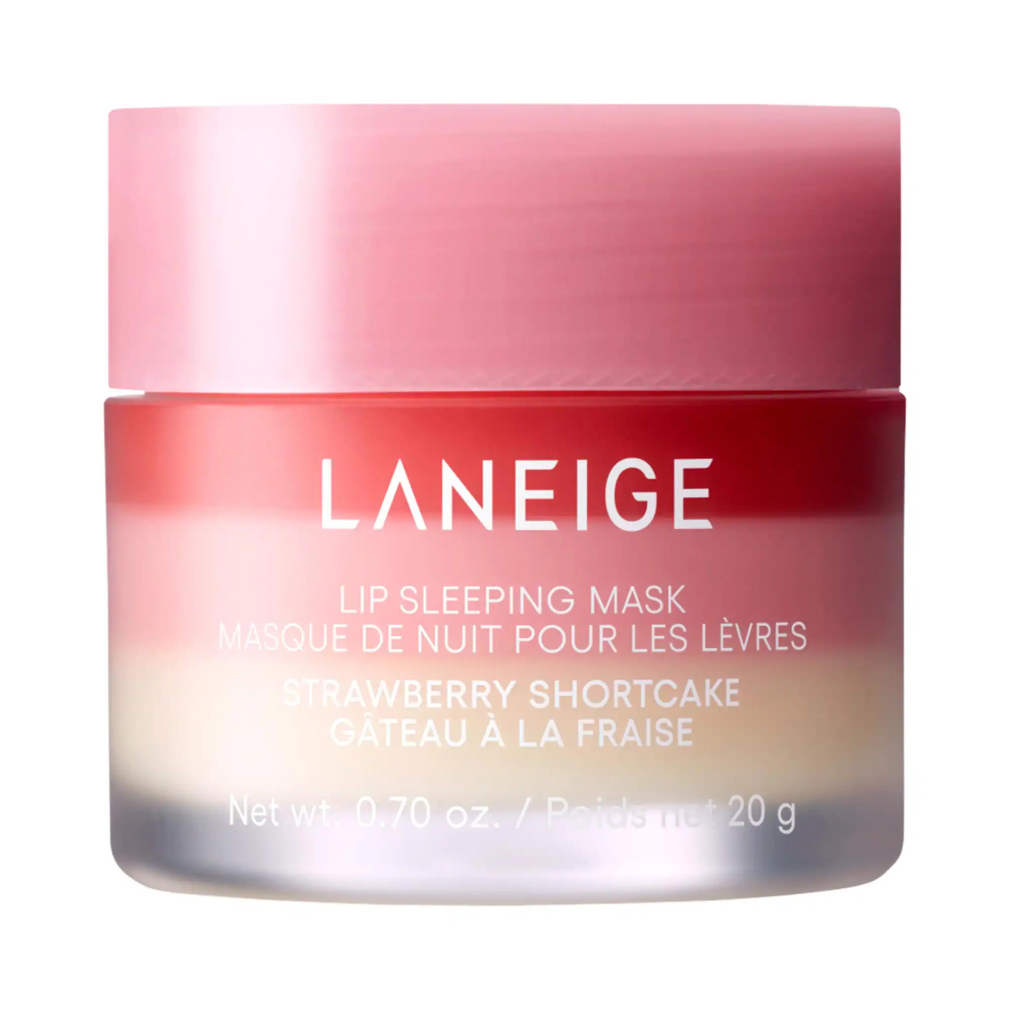 LANEIGE Lip Sleeping Mask Intense Hydration with Vitamin C Strawberry Shortcake 0.70 oz/20 g | Sephora (US)