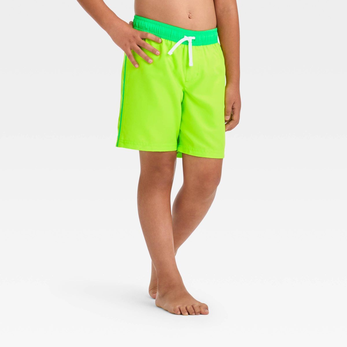 Boys' Solid Colorblock Swim Shorts - Cat & Jack™ | Target