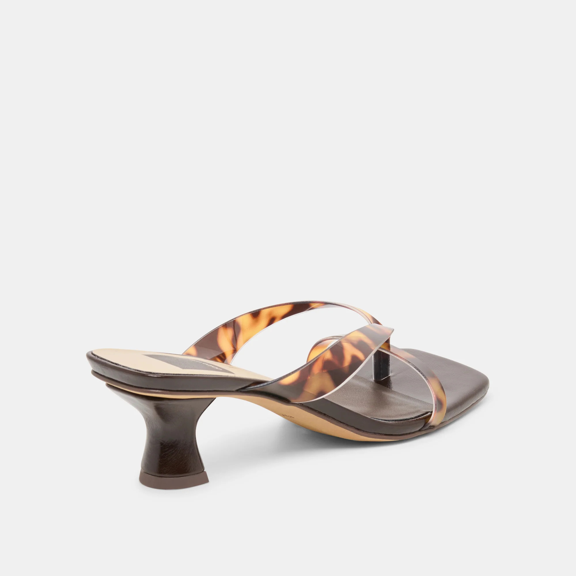 Brevel Vinyl Heels Tortoise Jelly | DolceVita.com