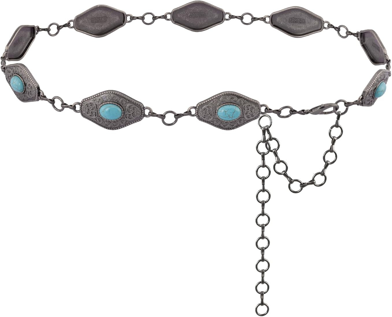 Montana West Rustic Couture's Large Western Concho Metal Belts for Women Cowgirl | Amazon (US)