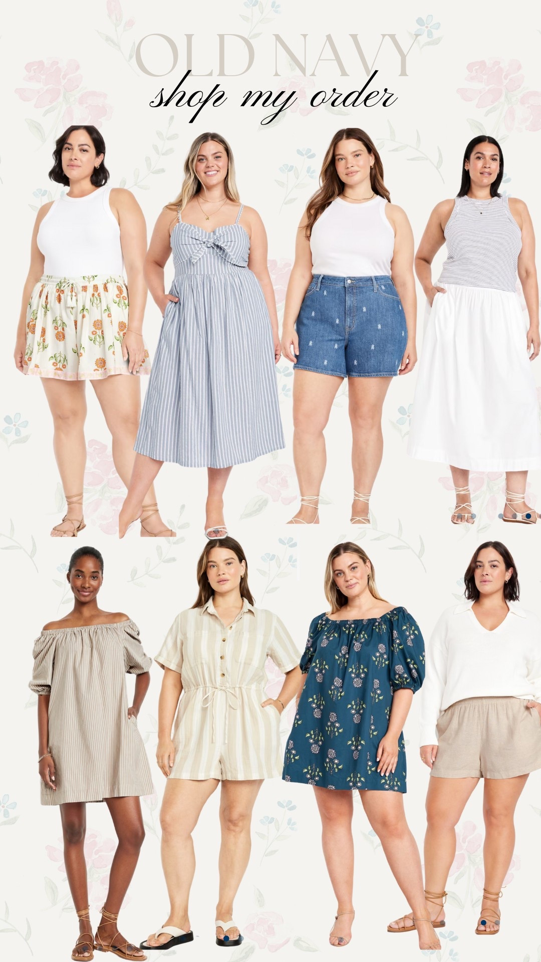 Oldnavy shop my order! So many new cute spring arrivals! I ordered a 2x in tops, 3x in shorts, and 3x in dresses

#LTKStyleTip #LTKPlusSize #LTKWatchNow