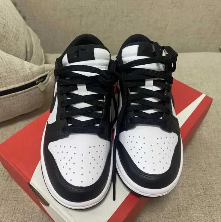dunks low black and white panda men's shoes shadow grey classic low top sports shoes chicago Frui... | DHGate