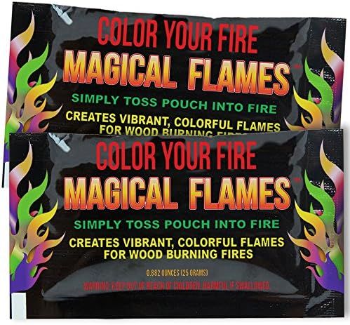 Magical Flames 10-Pack: Twice The Color, Half The Price! Creates Vibrant, Rainbow Colored Flames | Amazon (US)