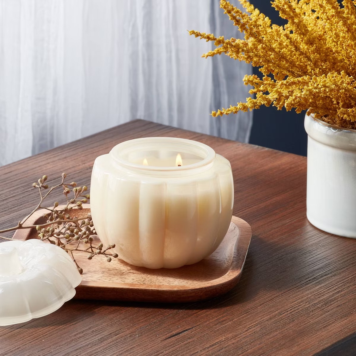 Glass Figural Pumpkin Vanilla Pumpkin - Threshold™ | Target