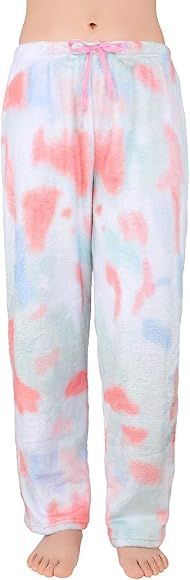 Women's Plush Fuzzy Pajama Pants Warm Cozy Pj Bottoms Drawstring Lounge Pants Fleece Sweatpants F... | Amazon (US)