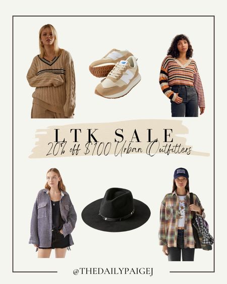 Urban outfitters has some great accessories and sweaters on sale with the LTK Sale! Take 20% off your purchase of $100! This wide brim hat is a must have! 

#LTKunder100 #LTKsalealert #LTKSale