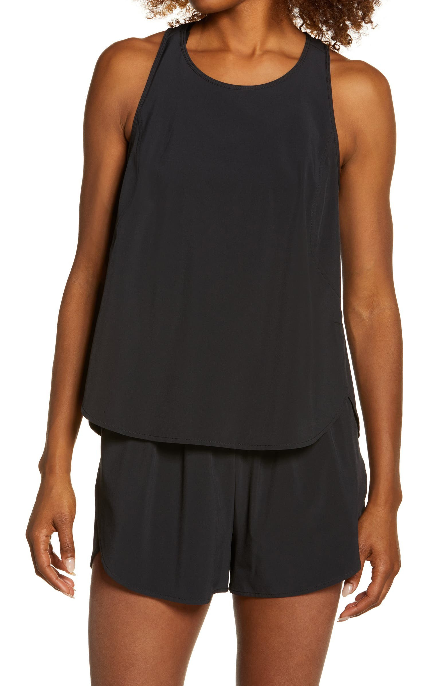 Run In Reflective Stretch Woven Tank | Nordstrom