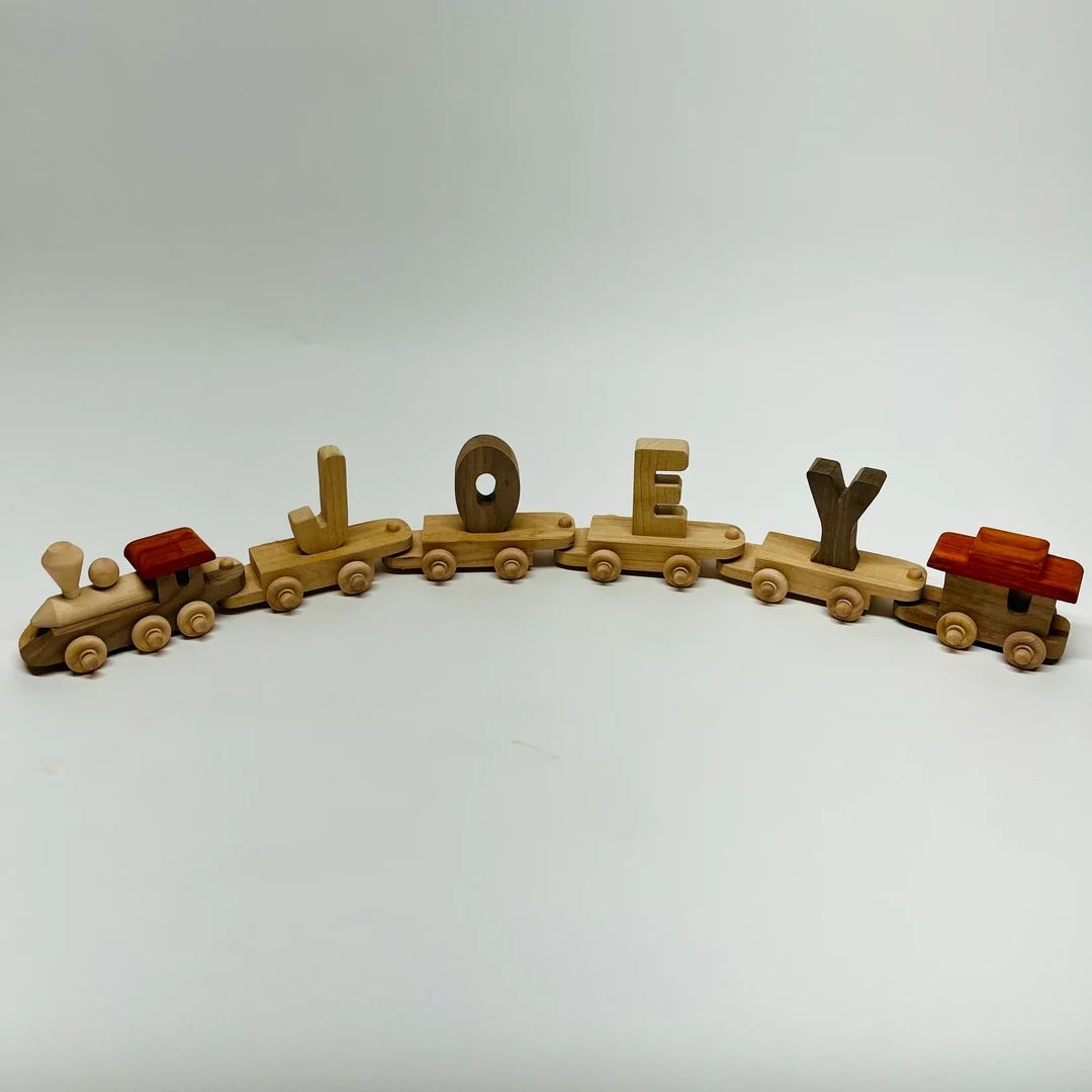 Montessori Wood Toys Organic Wood Toy Train Wood Toy Train - Etsy | Etsy (US)