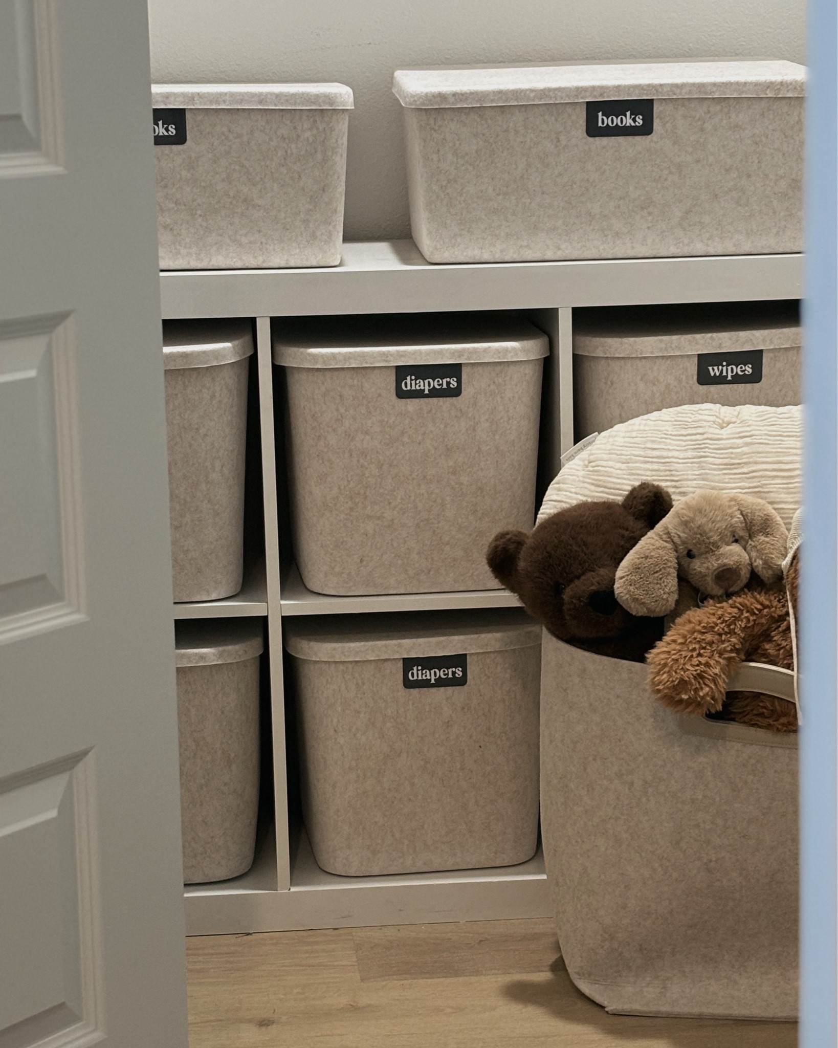 Keeping our little one’s closet organized and beautiful 🤎 Bins, labels, and a special spot for books make toys, diapers, wipes, and favorite reads easy to find and put away. Linked all my favorite pieces for a simple, functional setup.

baby closet organization, kid closet organization, nursery storage, toy storage, book storage, diaper organization, wipe storage, neutral nursery, organized nursery, functional storage, aesthetic organization, tidy baby room, LTK baby, LTK kids, LTK nursery, LTK home

#LTKBaby #LTKKids #LTKBump