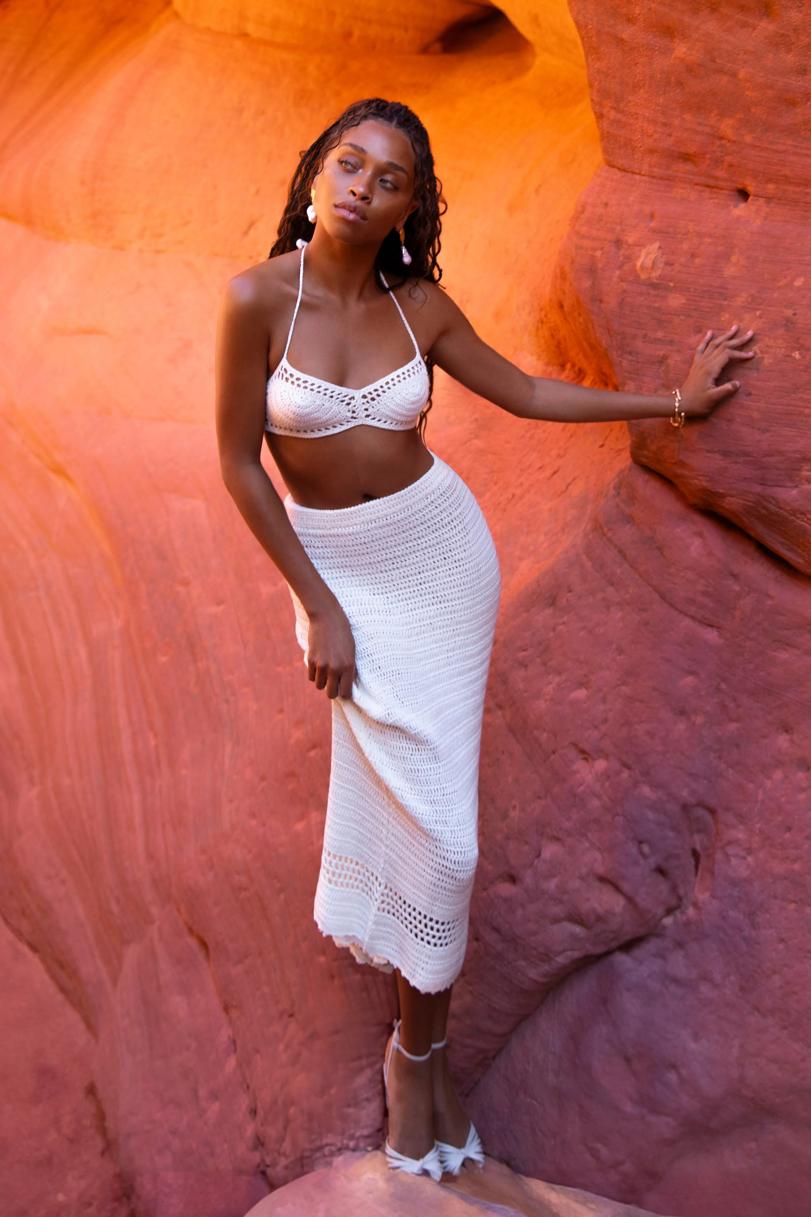 Paris Crochet Bralette - Ivory | MESHKI US