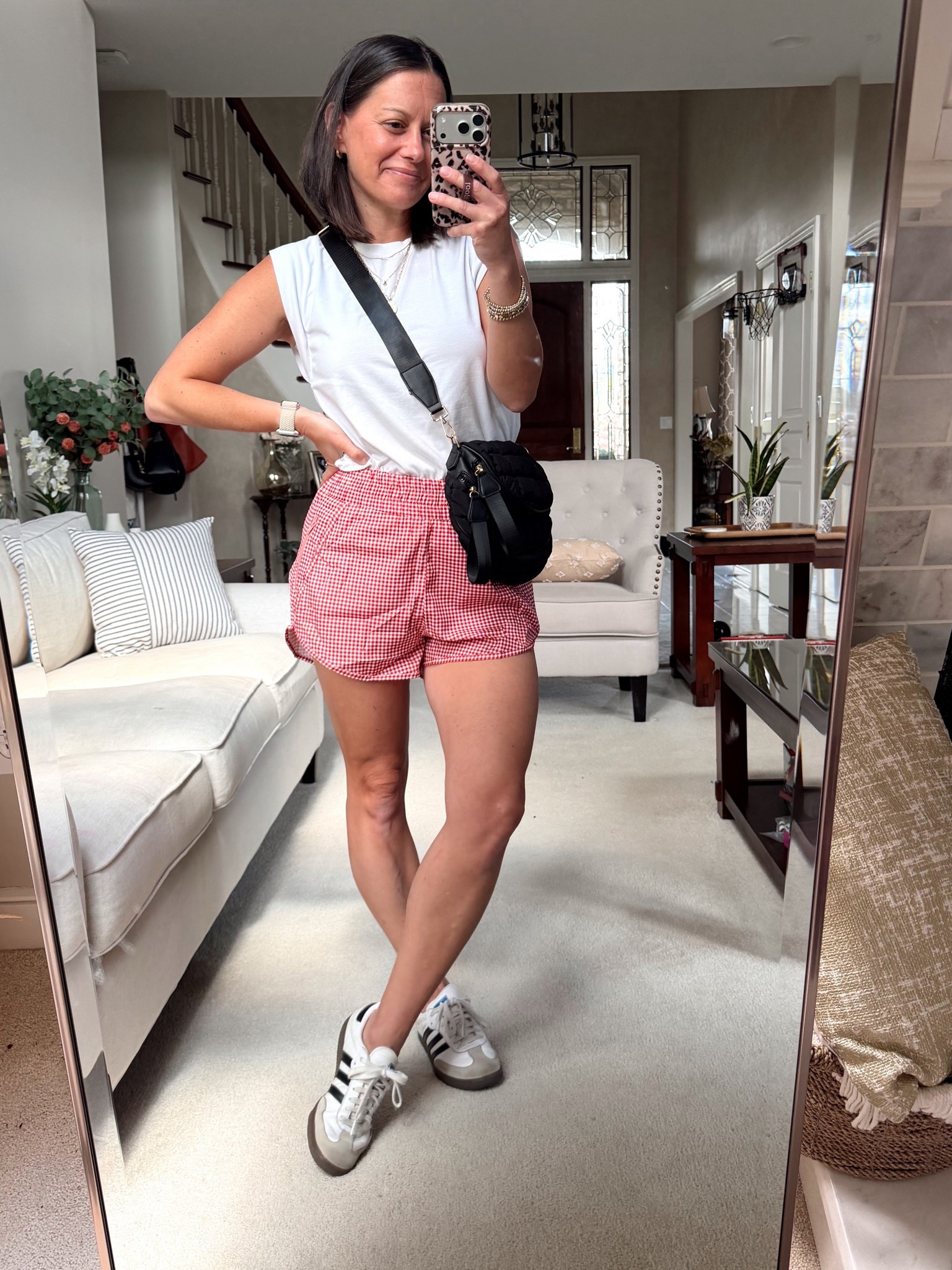 Mom outfit - Disney outfit idea - athleisure.  Everything runs true to size or size up in the shorts.



#LTKootd #LTKOver40 #LTKmomlife