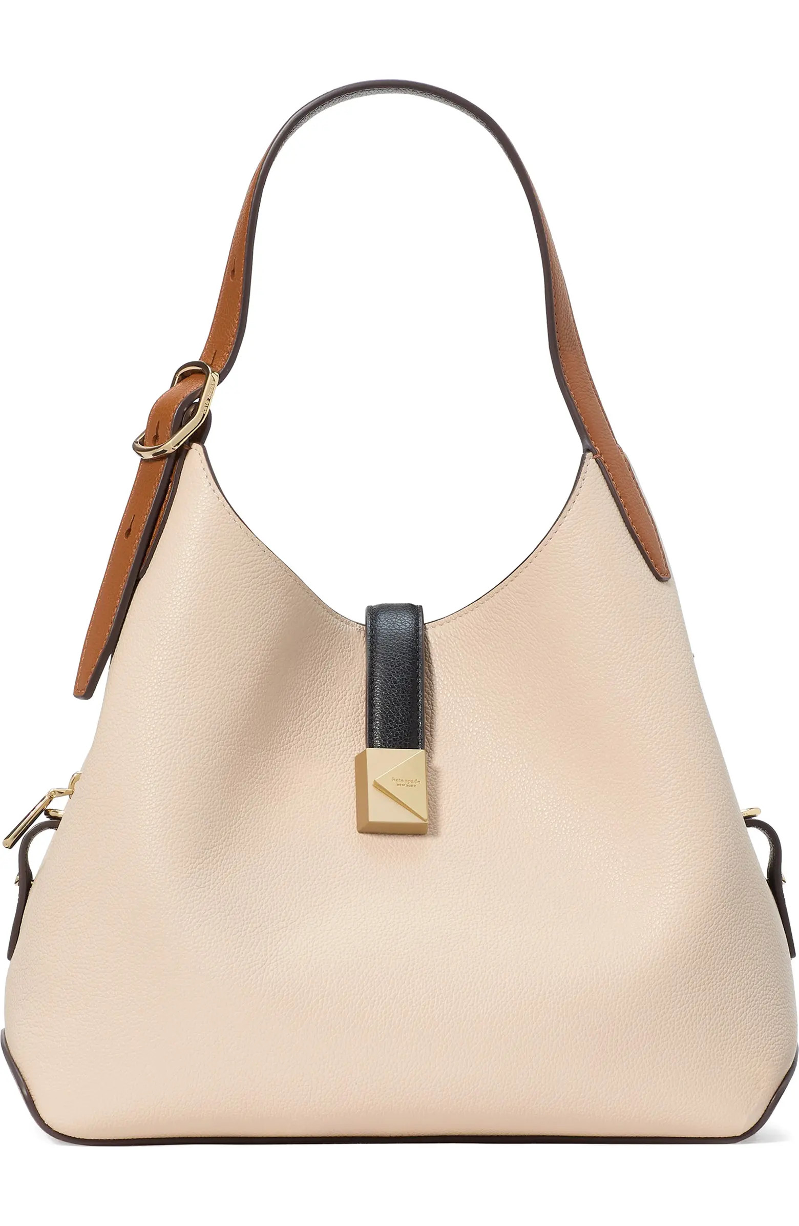 Kate Spade New York deco pebbled leather shoulder bag | Nordstrom | Nordstrom