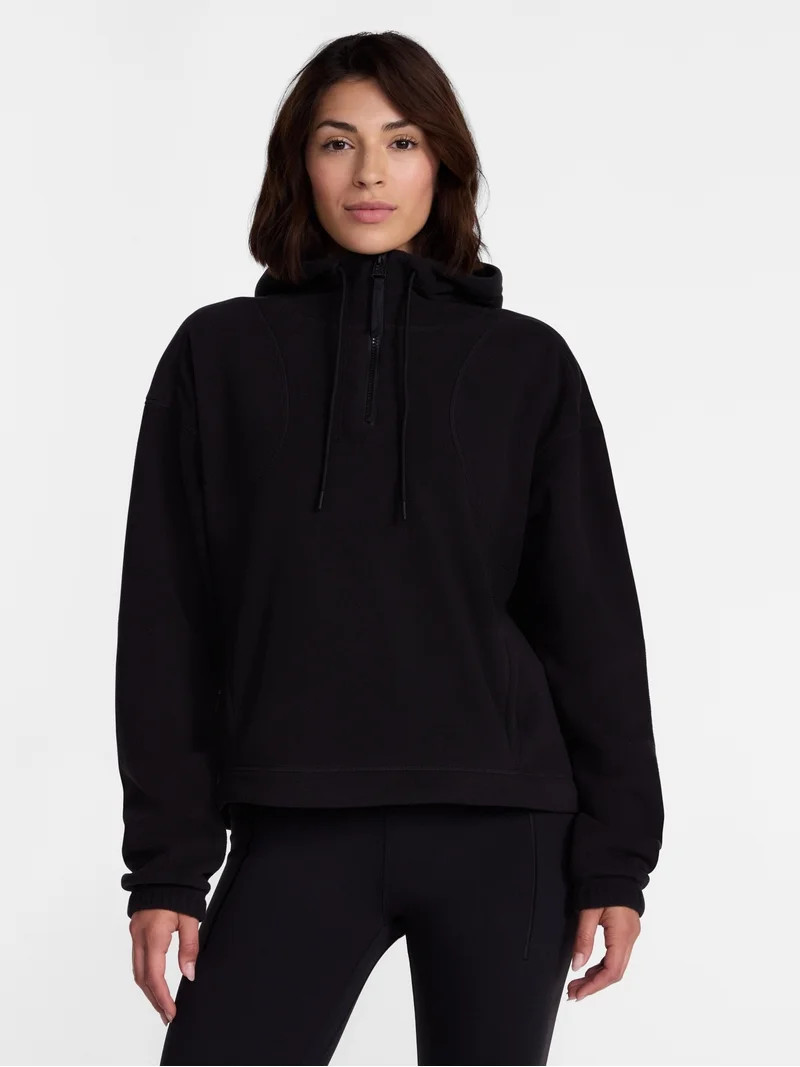 Avia Women's Quarter Zip Fleece Hoodie, Sizes XS-XXXL | Walmart (US)