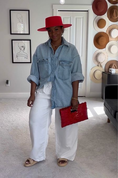 cute casual … a fedora is my Go To when I want to be cute but my hair doesn’t want me to be cute ☺️ 
Top: Large
Bottom: 10
Clutch is from boutique in San Juan but linking similar options 


#LTKFindsUnder100 #LTKMidsize #LTKStyleTip
