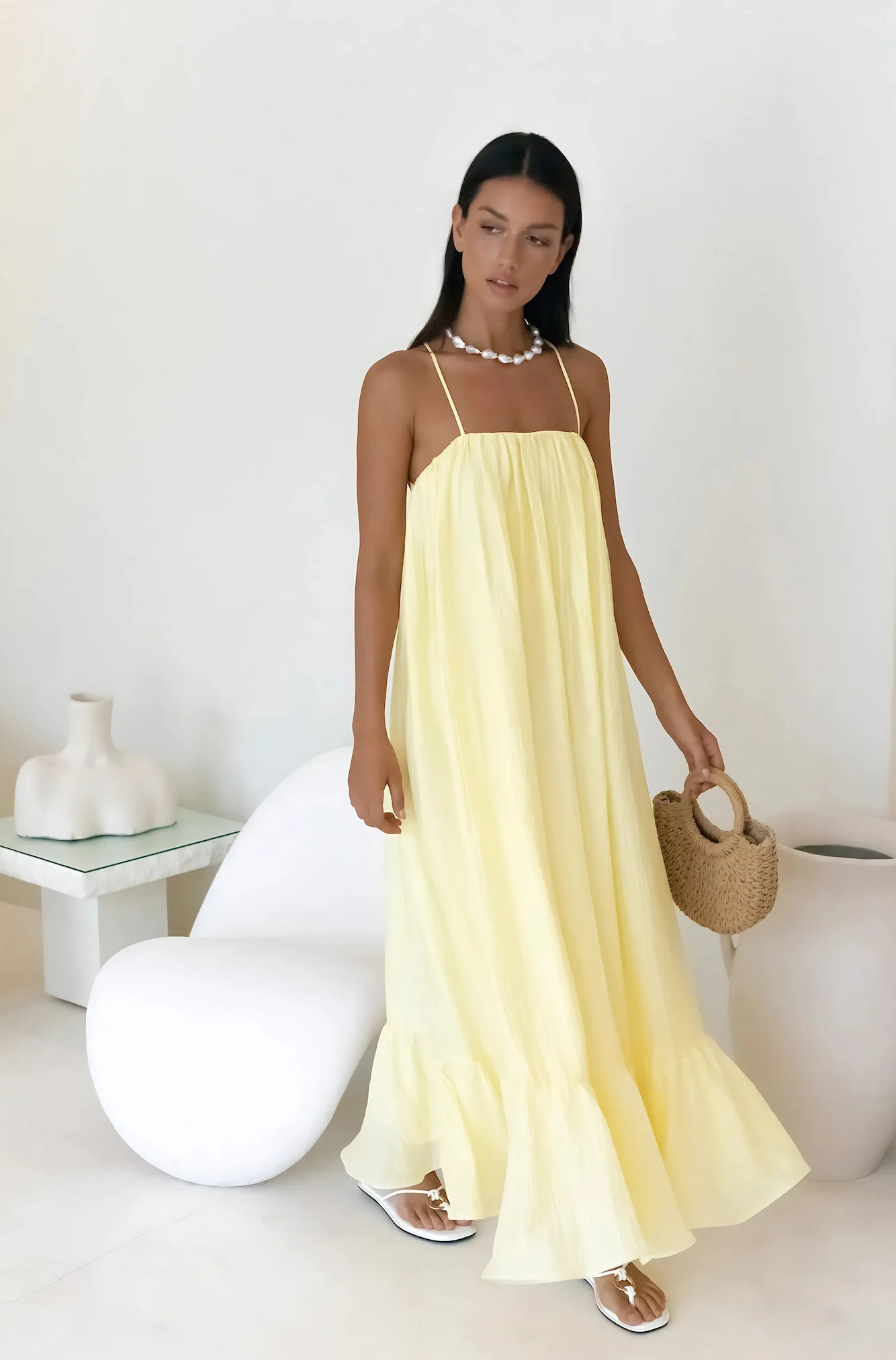 Limoncello Spritz Maxi Dress Yellow | Fortunate One
