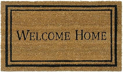 Rubber-Cal Contemporary Welcome Home Mats Natural Coir Matting, 18 x 30-Inch | Amazon (US)