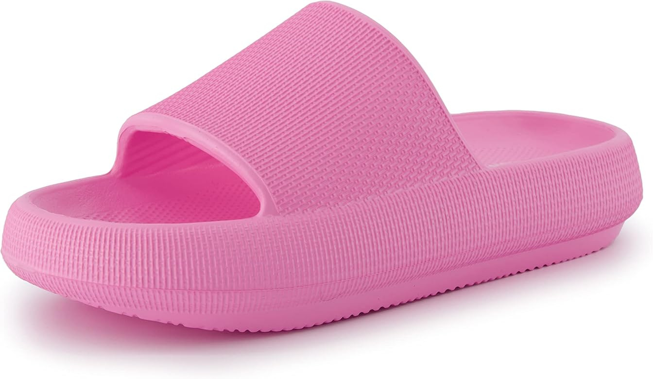 CUSHIONAIRE Women's Feather recovery slide sandals with +Comfort | Amazon (US)