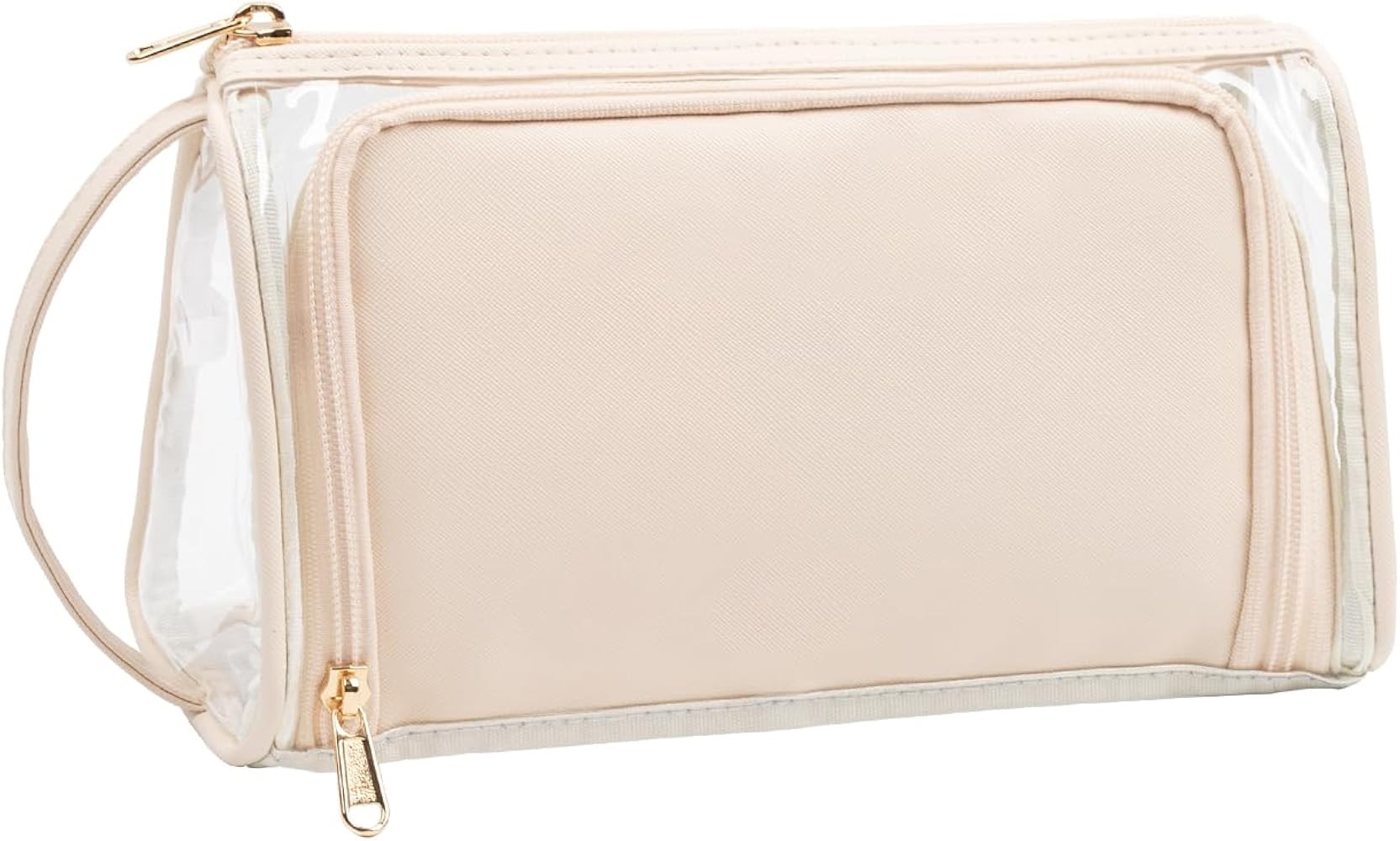 CUBETASTIC Clear Makeup Bag, Transparent Cosmetic Case, Travel Makeup Up Zipper Pouch, Portable C... | Amazon (US)