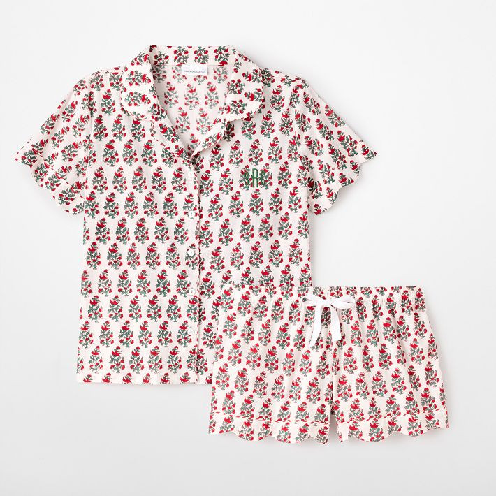 Block Print Short Pajama Set | Mark and Graham