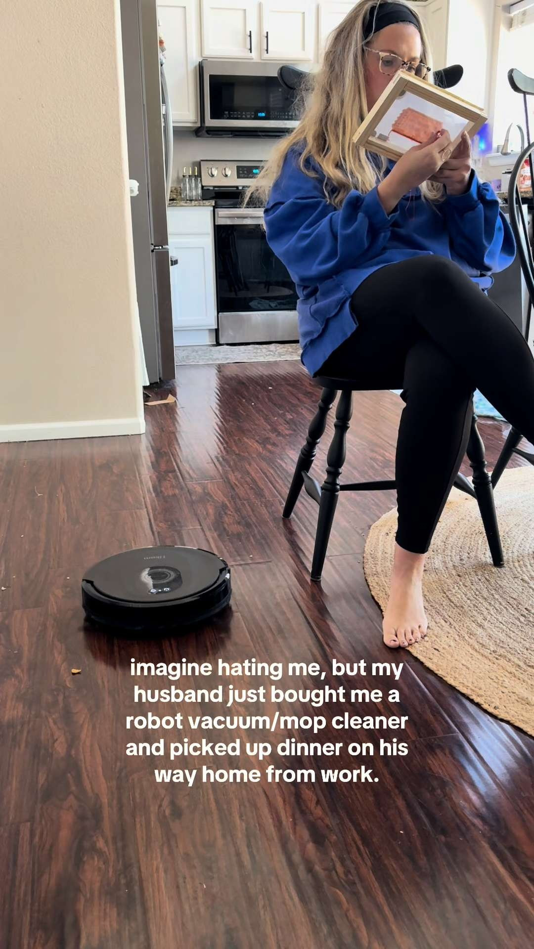 This little robot seriously helps keep floors clean between busy work days and everything else going on at home. Watching it vacuum while I do literally anything else feels like self care at this point. 

 #LTKmomlife #LTKselfcare #LTKHome