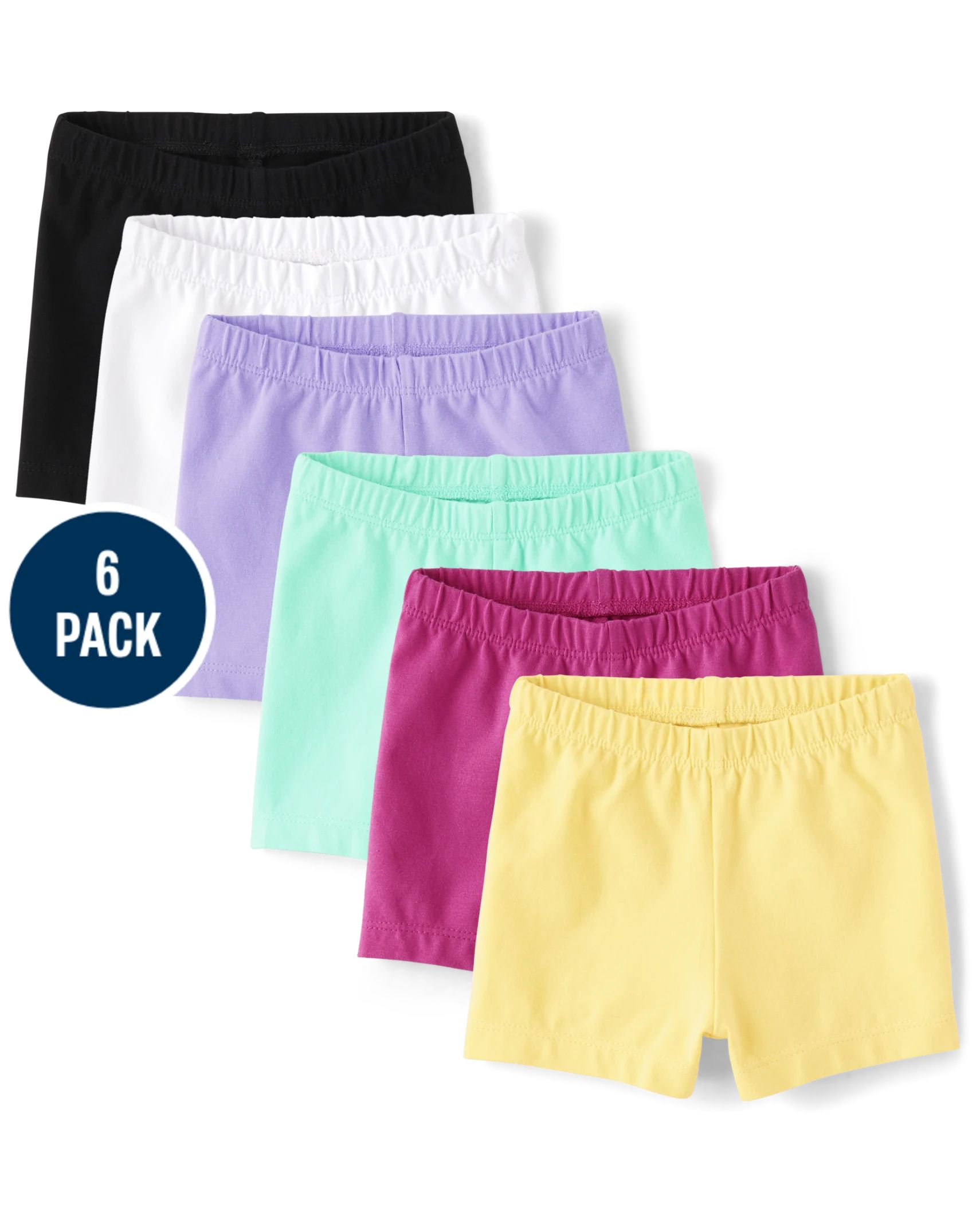 Toddler Girls Cartwheel Shorts 6-Pack - caddy pink | The Children's Place