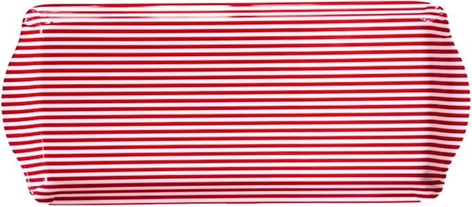 Sprinkles & Confetti Red Stripe Melamine Cookie Tray – Durable Serving Tray for Valentine’s D... | Amazon (US)