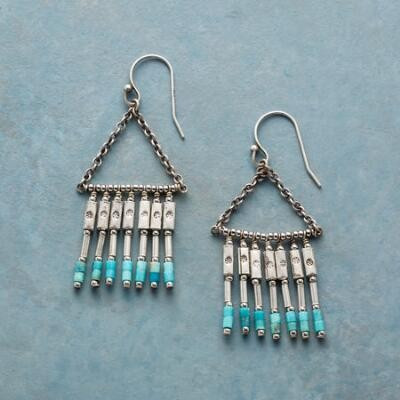 turquoise fringe earrings | Sundance Catalog