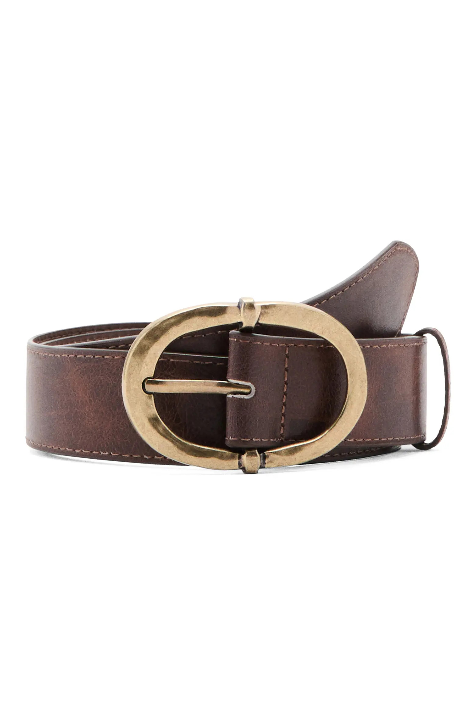 Hammered Buckle Faux Leather Belt (Women) | Nordstrom | Nordstrom
