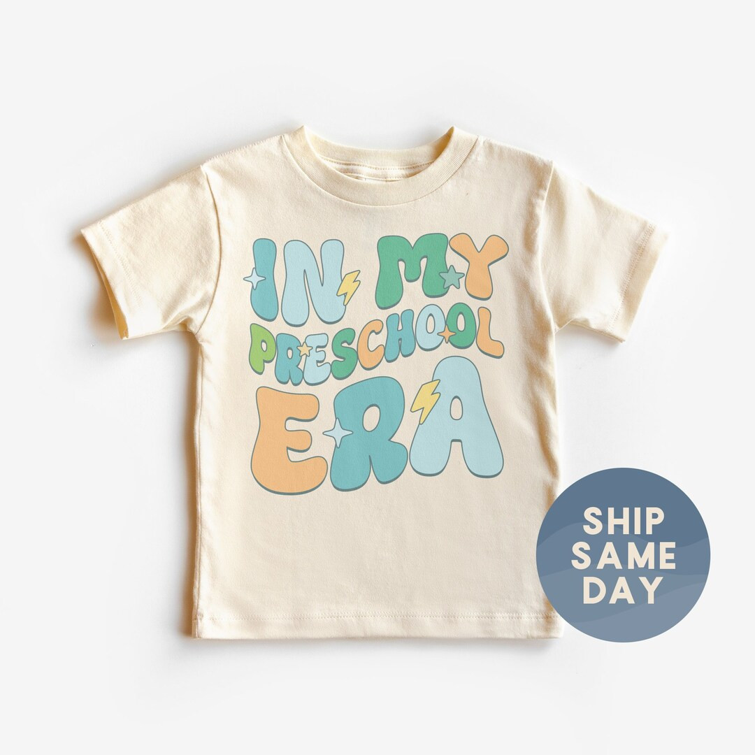 In My Preschool Era Shirt, Back to School Gift for Kids, First Day of School Apparel, Pre-k Stude... | Etsy (US)