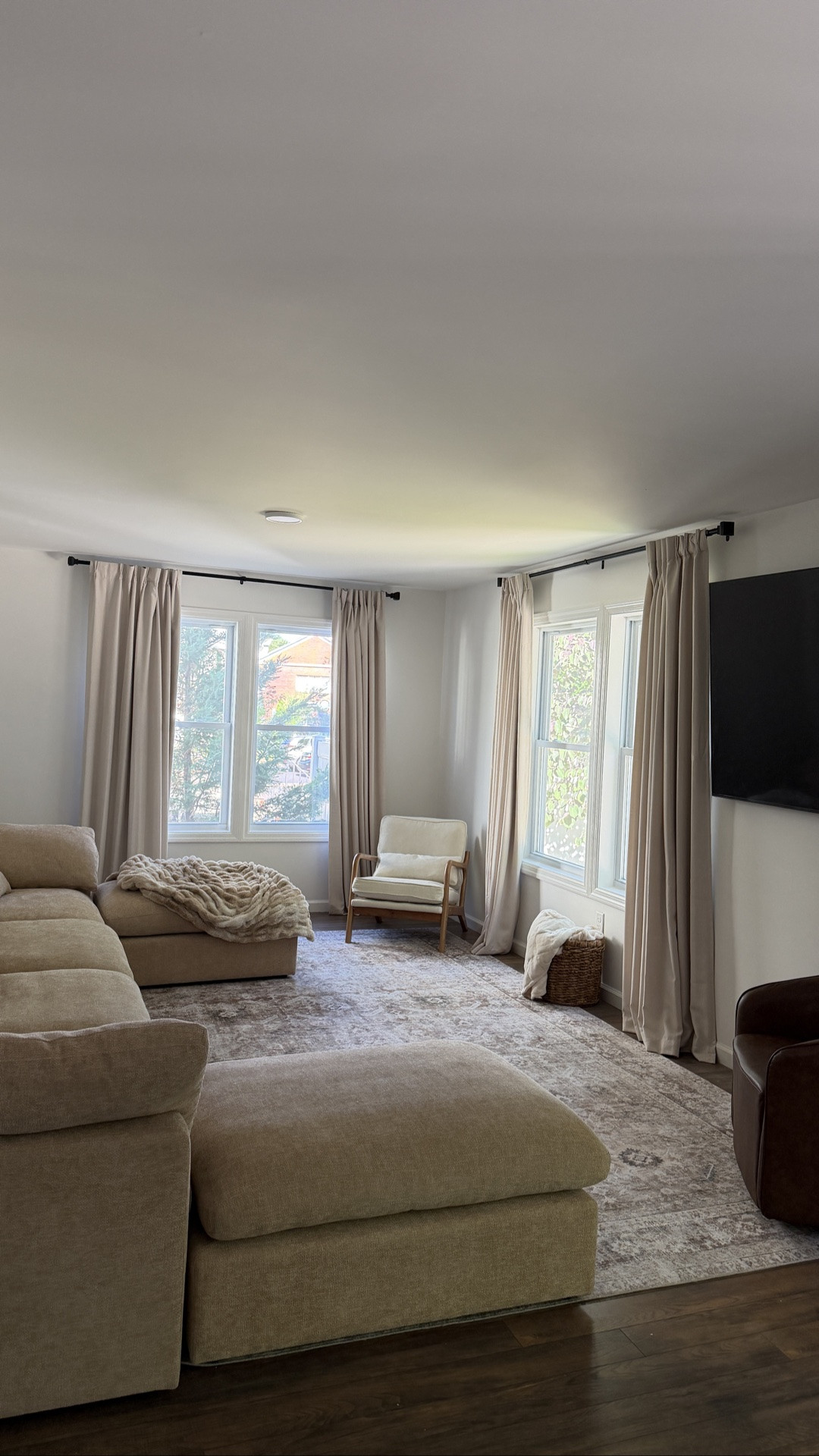 Living room update: missing a coffee table and a lamp🥰 so happy with it

#LTKHome #LTKSaleAlert