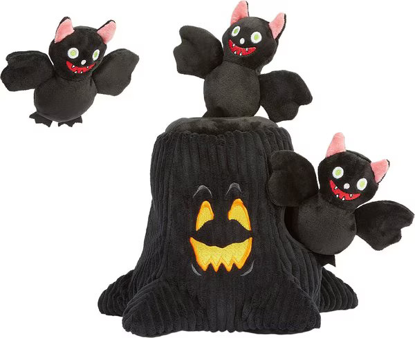 Frisco Halloween Haunted Tree Hide & Seek Puzzle Plush Squeaky Dog Toy, Medium/Large | Chewy.com