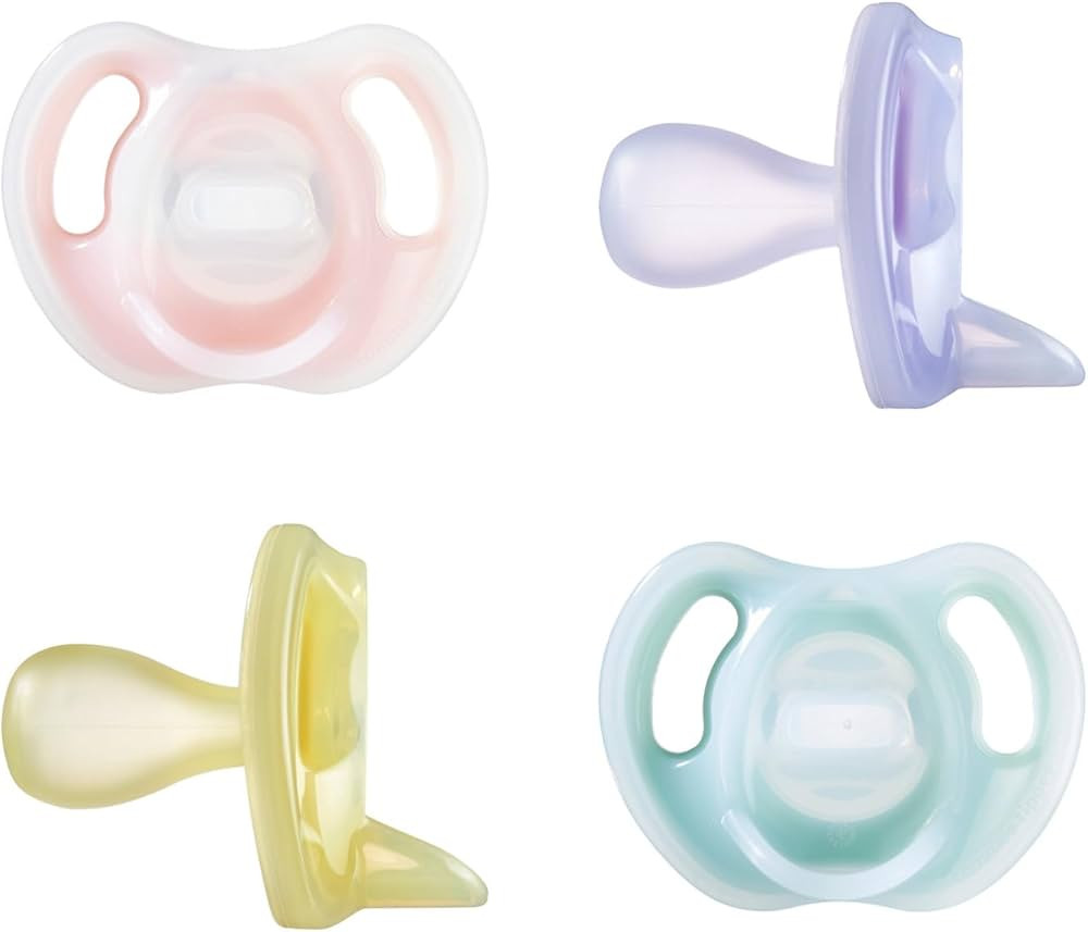 Tommee Tippee Ultra-light Pacifier, 6-18m, 4 Pack, Symmetrical One-Piece Design, BPA-free Silicon... | Amazon (US)