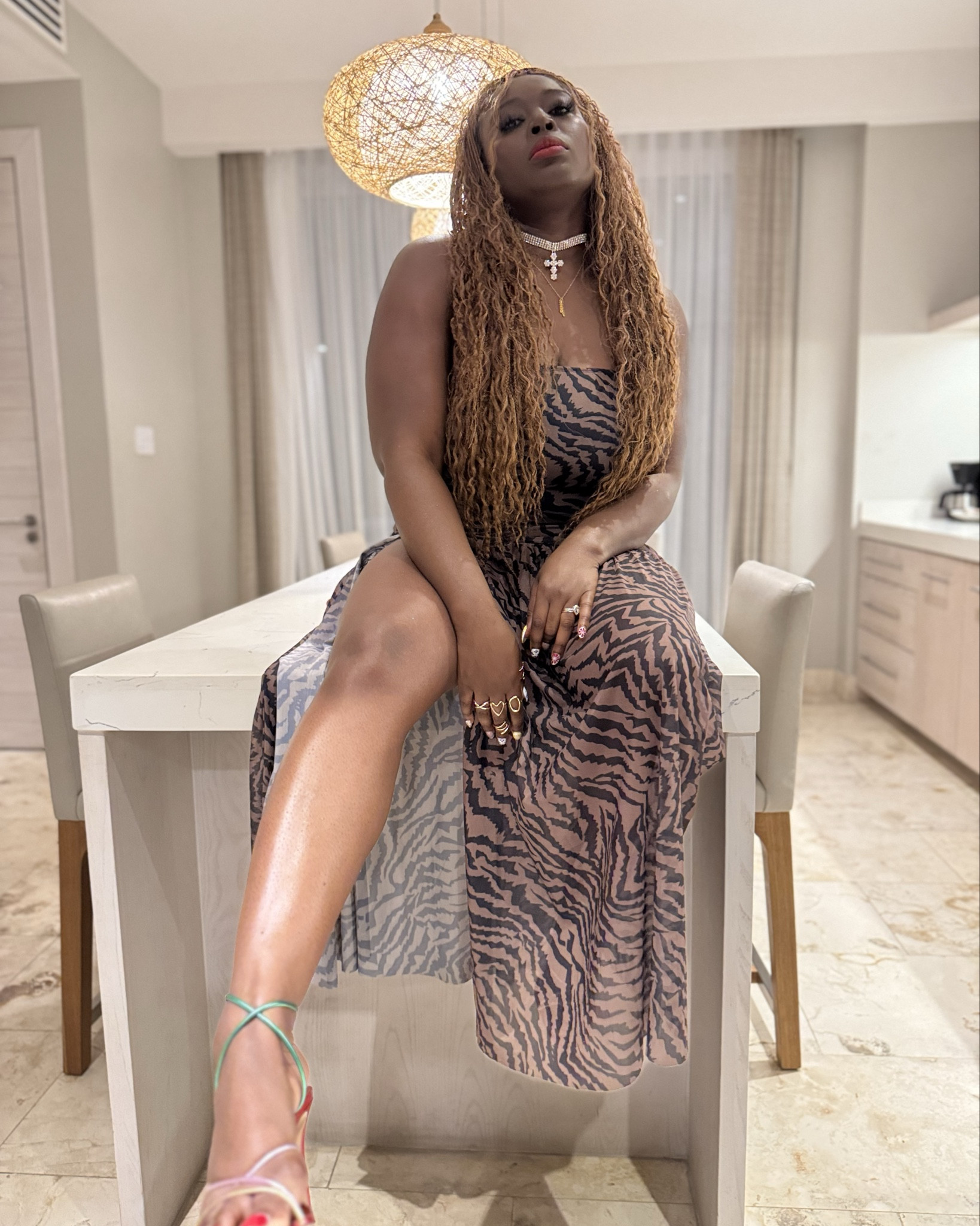 Feelin' fierce in this under $50 animal print dress! Stretchy, lightweight and versatile! 

Perfect for a night out or your next vacation. Don't walk, strut.

#fashion #style #momstyle #midsizefashion #vacation

#LTKFindsUnder50 #LTKMidsize #LTKItBag