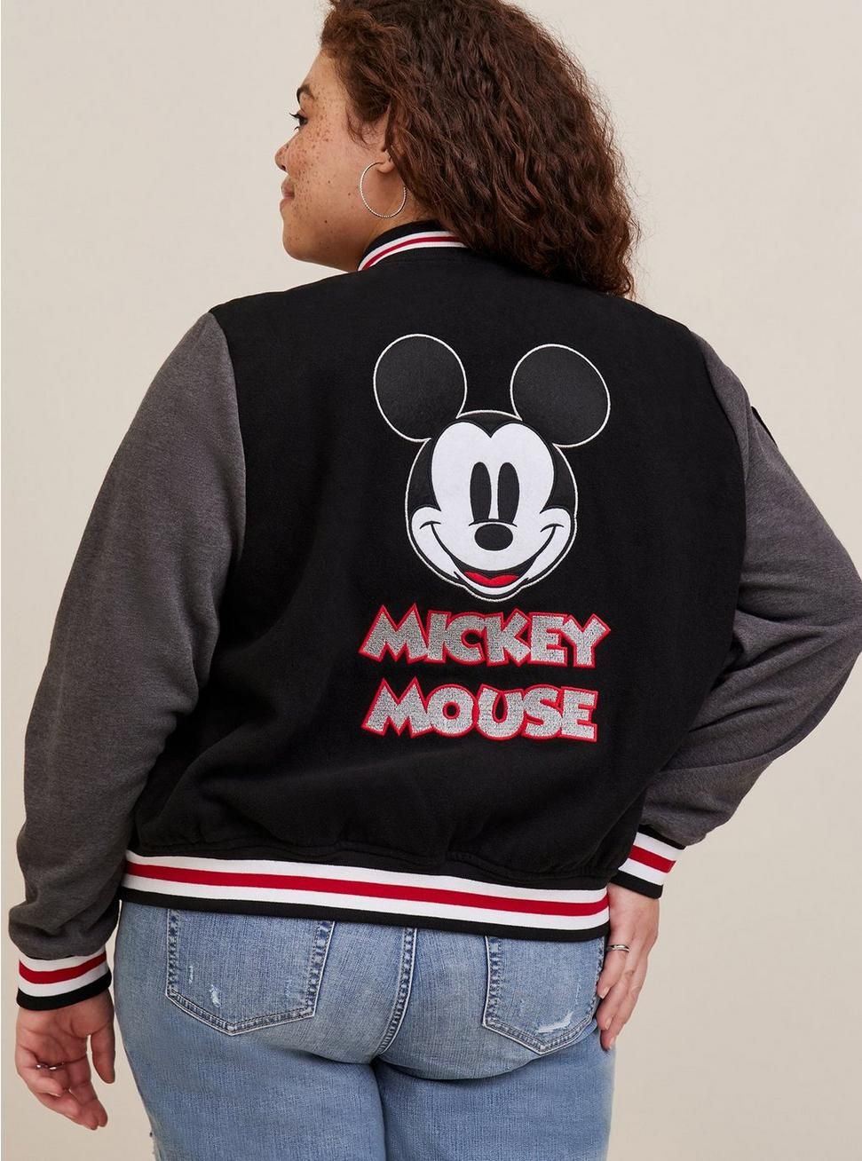 Disney Mickey Mouse Wool Bomber Jacket | Torrid (US & Canada)