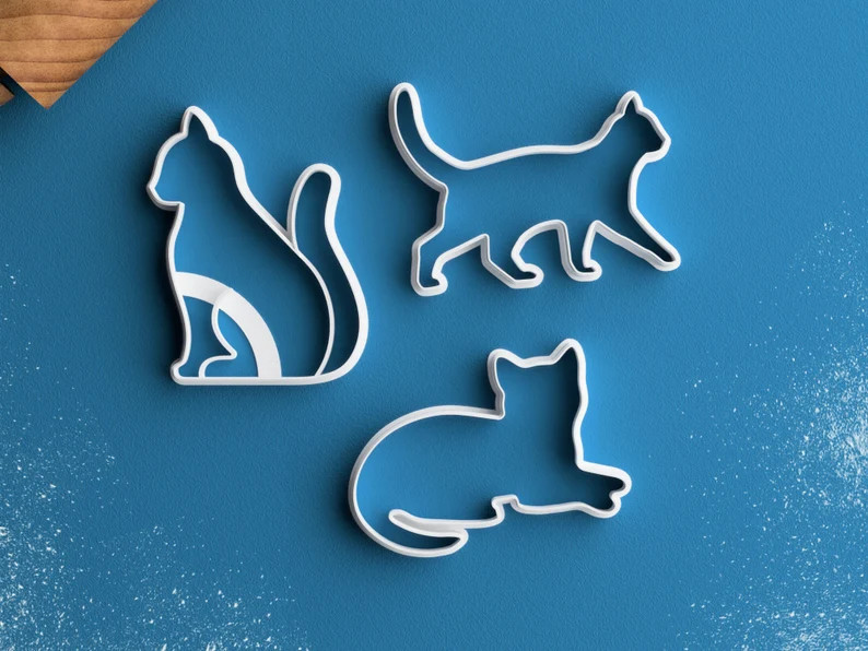 Cat Cookie Cutter Sitting Cat Cookie Cutter Crazy Cat Lady Gift - Etsy | Etsy (US)