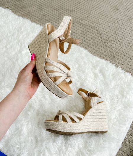 Wedges from amazon size down half size. Amazon shoes. Summer shoes. Spring shoes. 

#LTKshoecrush #LTKunder50 #LTKstyletip