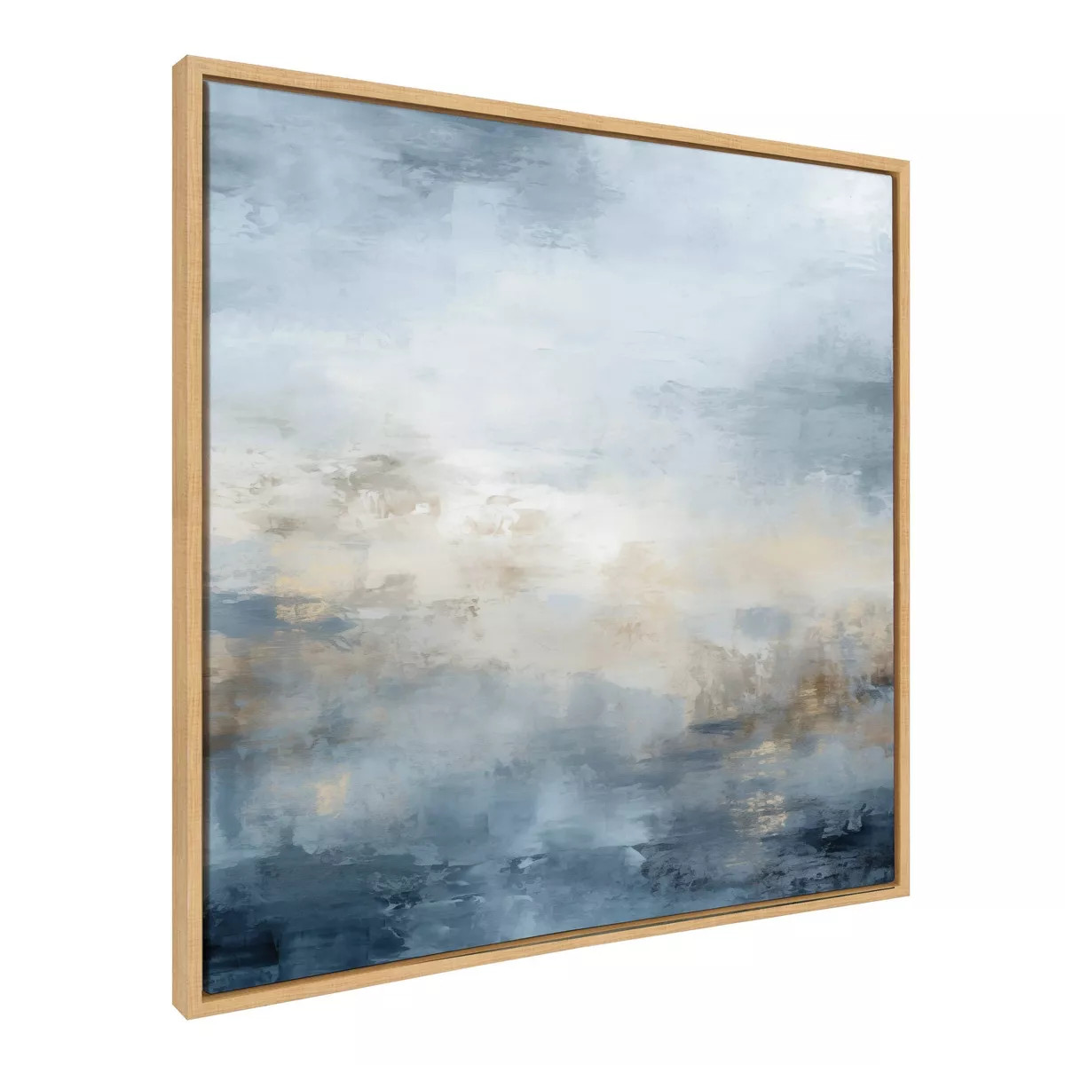 Kate & Laurel All Things Decor 30"x30" Tonal Abstract Blue Framed Canvas by The Creative Bunch St... | Target
