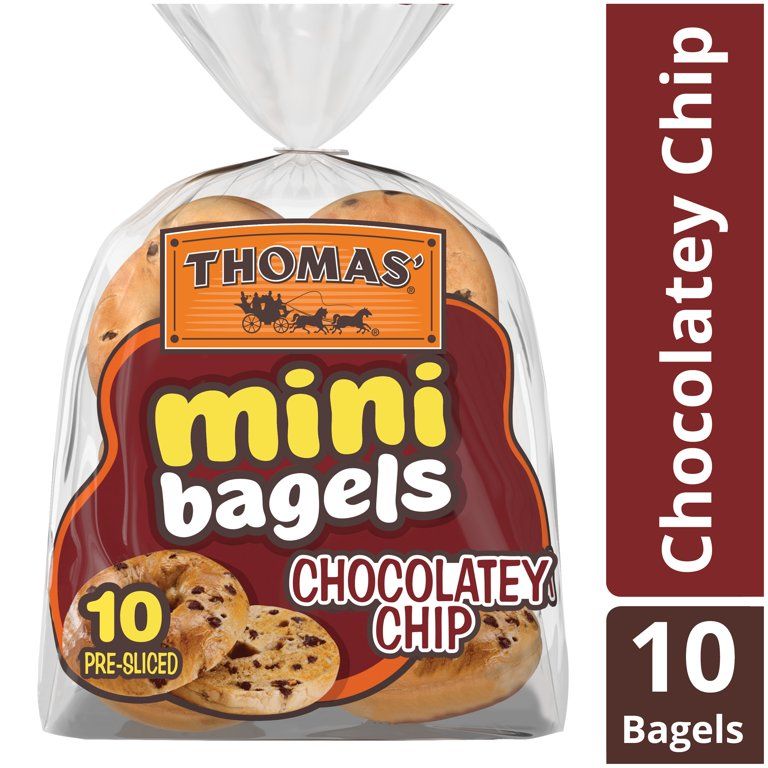 Thomas' Chocolatey Chip Mini Bagels, 10 count, 15 oz | Walmart (US)