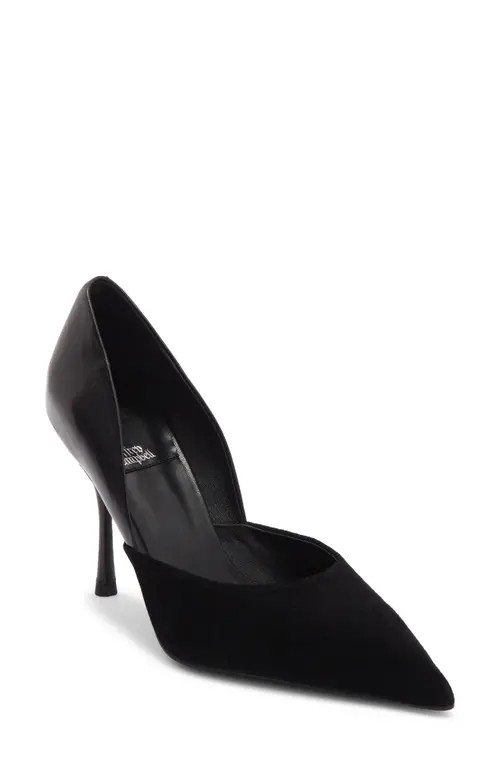 Jeffrey Campbell Volturi Pump in Black Suede Combo at Nordstrom, Size 9.5 | Nordstrom