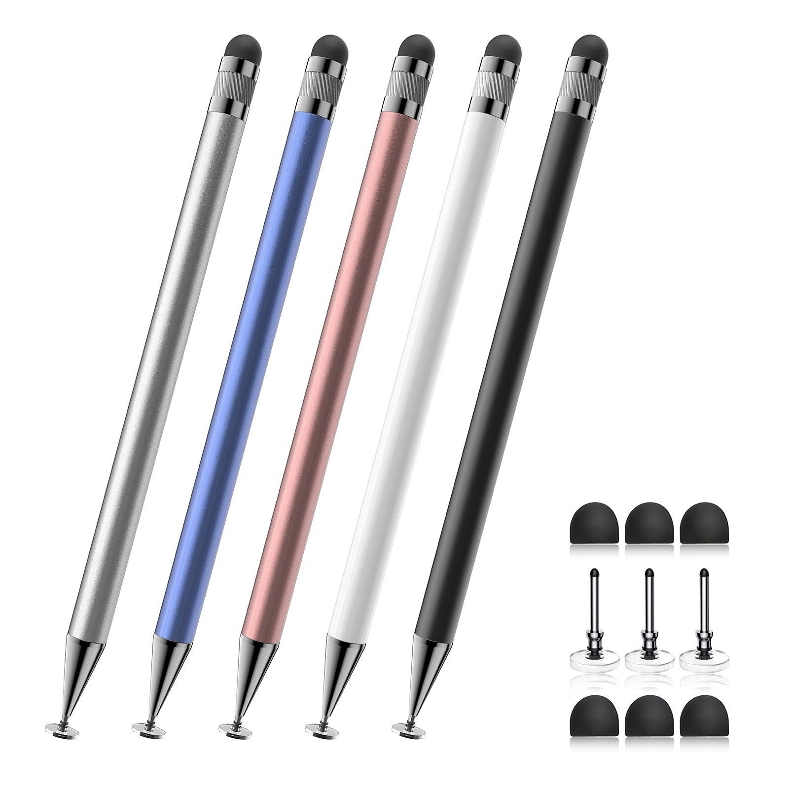 Stylus (5 Pcs), 2-in-1 Stylus Pen for Touch Screen, High Precision and Sensitivity, Suitable for ... | Amazon (US)
