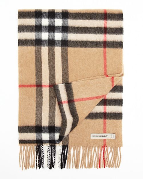 Burberry Giant Icon Check Cashmere Scarf Men | Bloomingdale's (US)