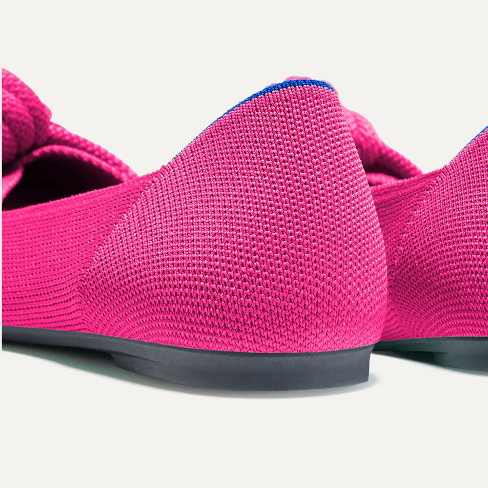 Knot Pointed Toe Flat in Starfish Pink | Rothy's