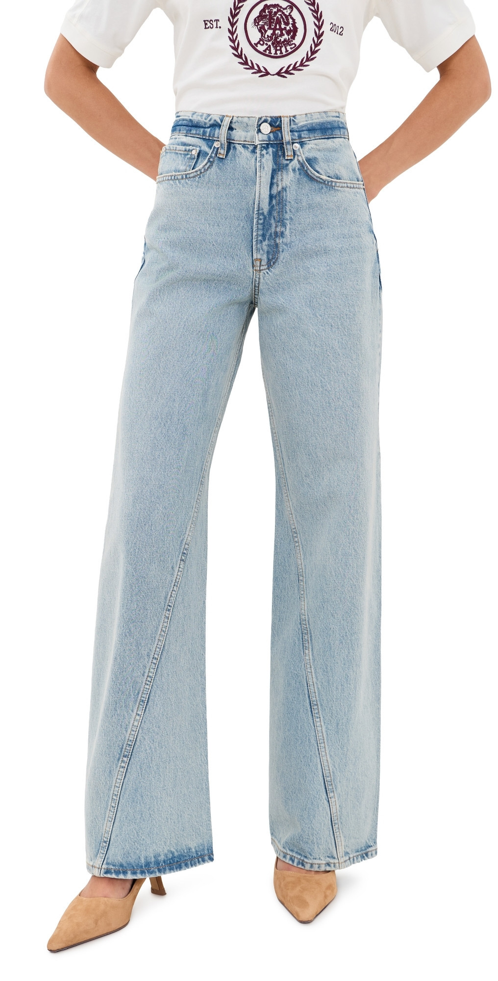 ANINE BING Brie Jeans Reservoir Blue 30 | Shopbop