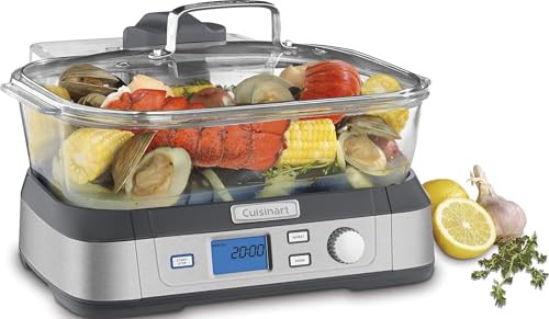 Cuisinart Glass Food Steamer, 5 Pre-Programmed Settings, 5-Liter Capacity | Amazon (US)