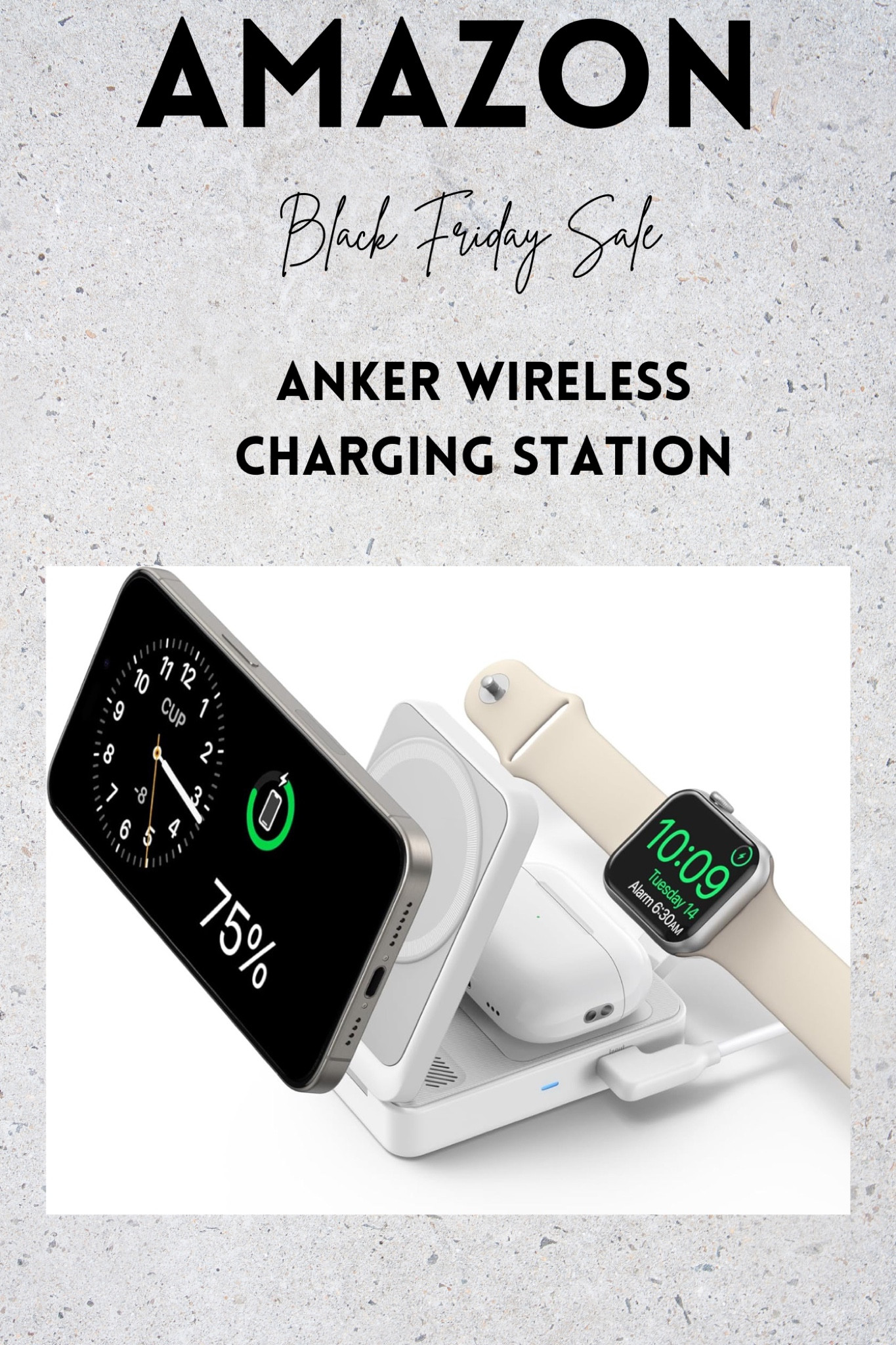 Perfect wireless charging station on sale for $82.49!!!  Perfect gift for the techie on your list!  This charges  your phone, watch and AirPods!  We love ours!! Black Friday Sale/ Gifts for him/ Gifts for the techie/ Stocking Stuffers/ Holiday Gifts 

#LTKSaleAlert #LTKGiftGuide #LTKCyberWeek
