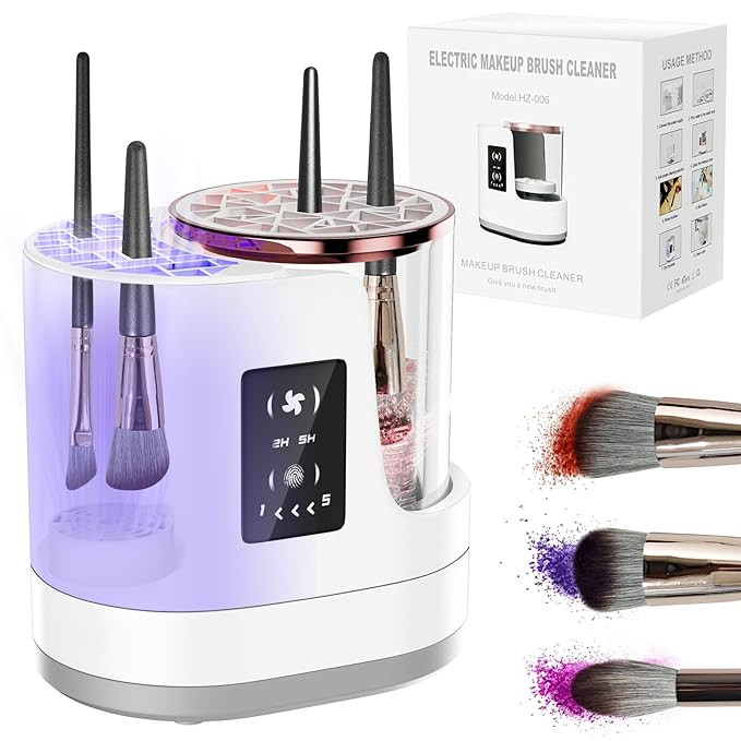 3 IN 1 Electric Makeup Brush Cleaner,Automatic Makeup Brush Cleaner with Makeup Brush Dryer,Porta... | Amazon (US)