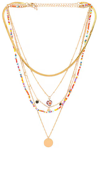 Beaded Layered Necklace | Revolve Clothing (Global)